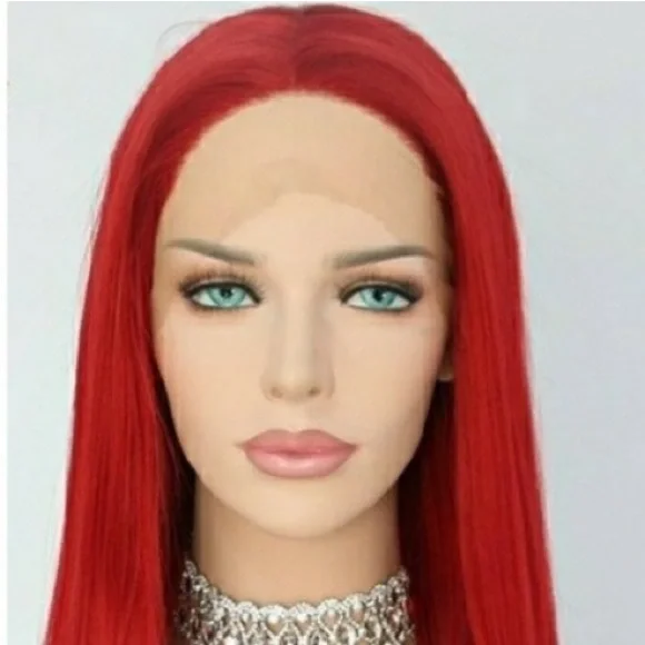 22” Red STRAIGHTLaceFront WIG NEW